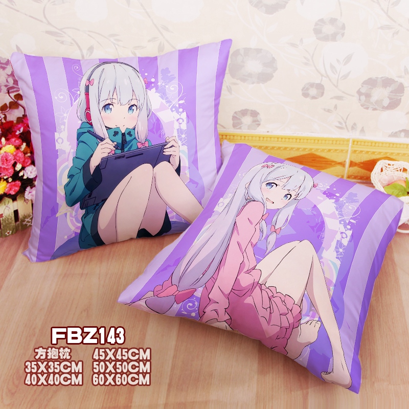 Eromanya-Sensei Anime 45x45cm(18x18inch) Square Anime Dakimakura Throw Pillow Cover