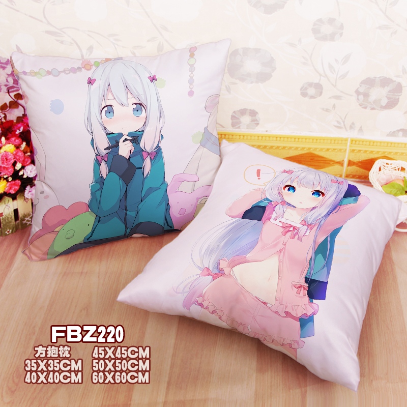 Eromanya Teacher Animation 45x45cm(18x18inch) Square Anime Dakimakura Throw Pillow Cover