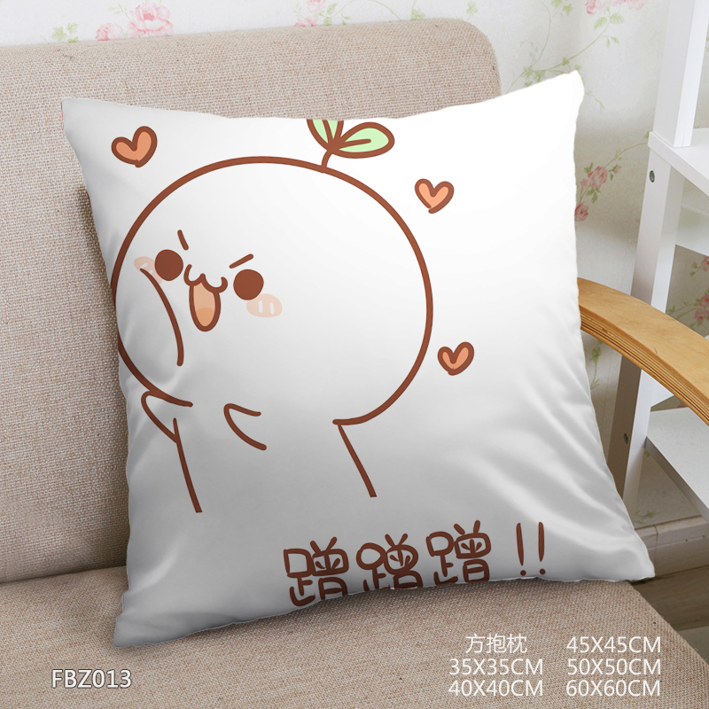 Face Characters Anime 45x45cm(18x18inch) Square Anime Dakimakura Throw Pillow Cover