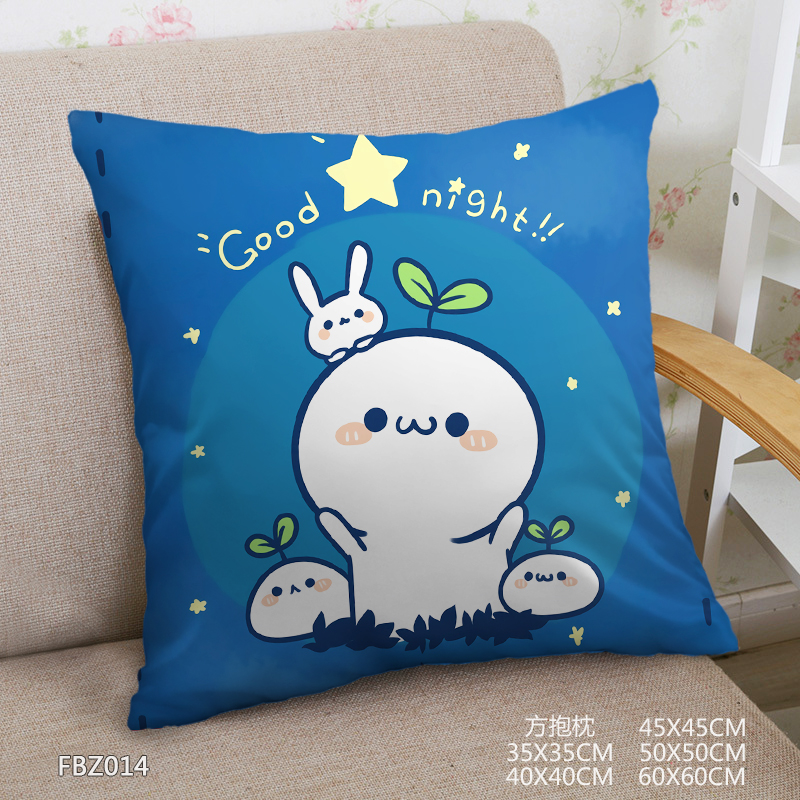 Face Characters Anime 45x45cm(18x18inch) Square Anime Dakimakura Throw Pillow Cover