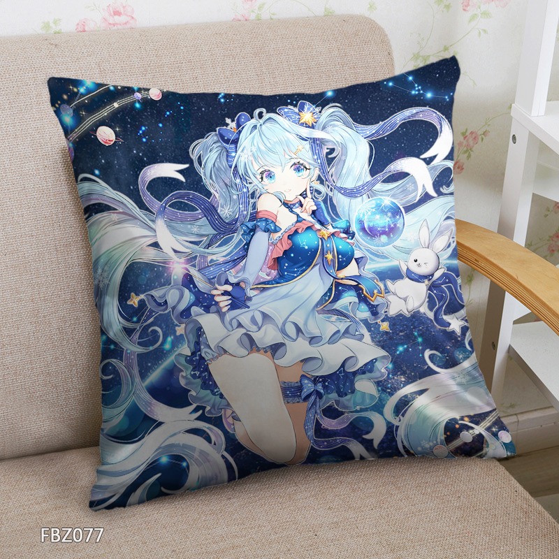 Hatsune Anime Universal 45x45cm(18x18inch) Square Anime Dakimakura Throw Pillow Cover