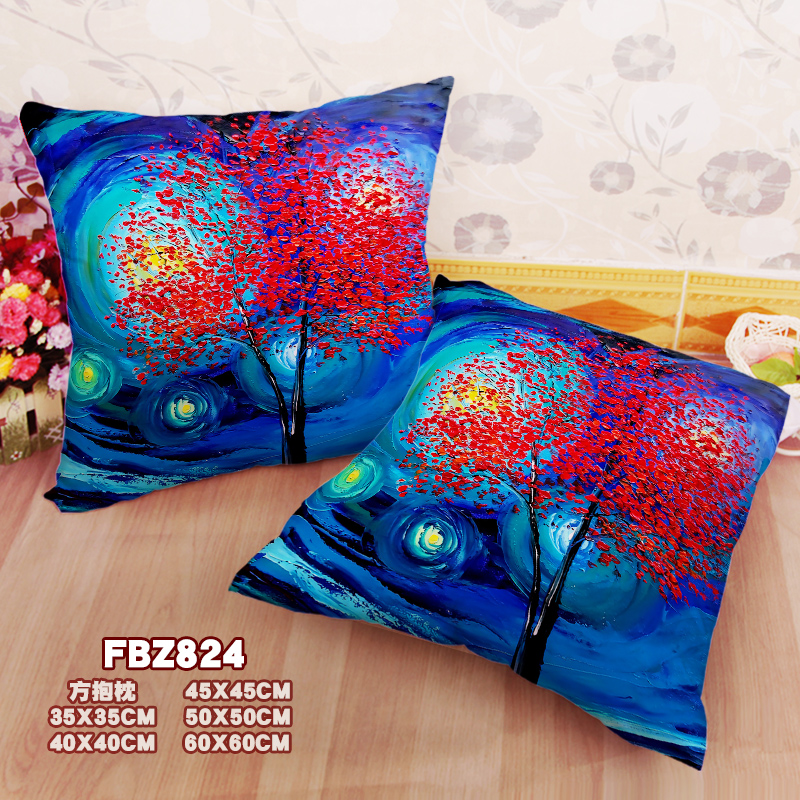 Illustration-Personalized 45x45cm(18x18inch) Square Anime Dakimakura Throw Pillow Cover