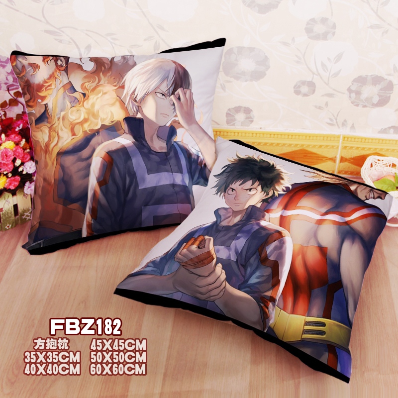 My Hero Academia Anime 45x45cm(18x18inch) Square Anime Dakimakura Throw Pillow Cover