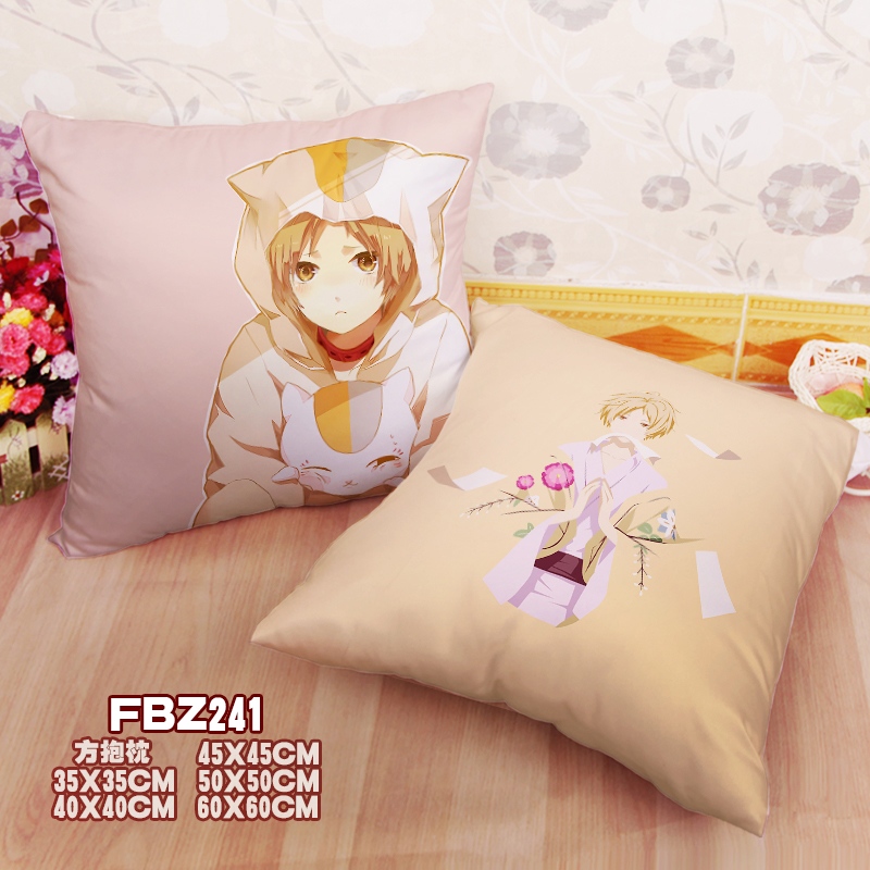 Natsume Youren Tent Anime 45x45cm(18x18inch) Square Anime Dakimakura Throw Pillow Cover