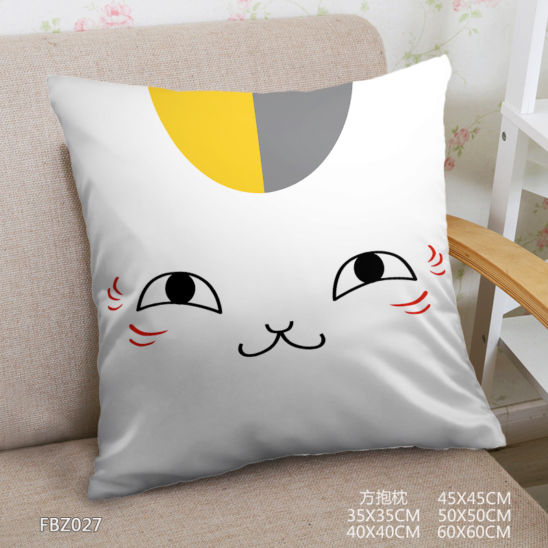 Natsume Youren Tent Anime 45x45cm(18x18inch) Square Anime Dakimakura Throw Pillow Cover