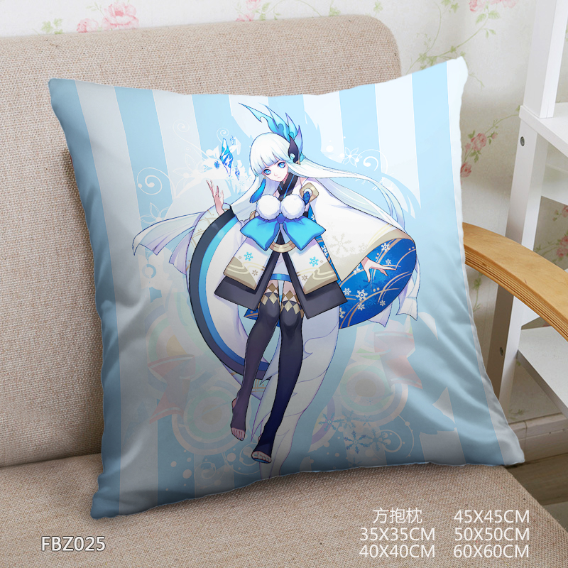 Onmyoji Anime 45x45cm(18x18inch) Square Anime Dakimakura Throw Pillow Cover