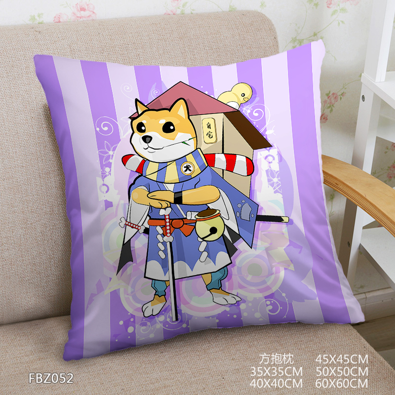Onmyoji Anime 45x45cm(18x18inch) Square Anime Dakimakura Throw Pillow Cover