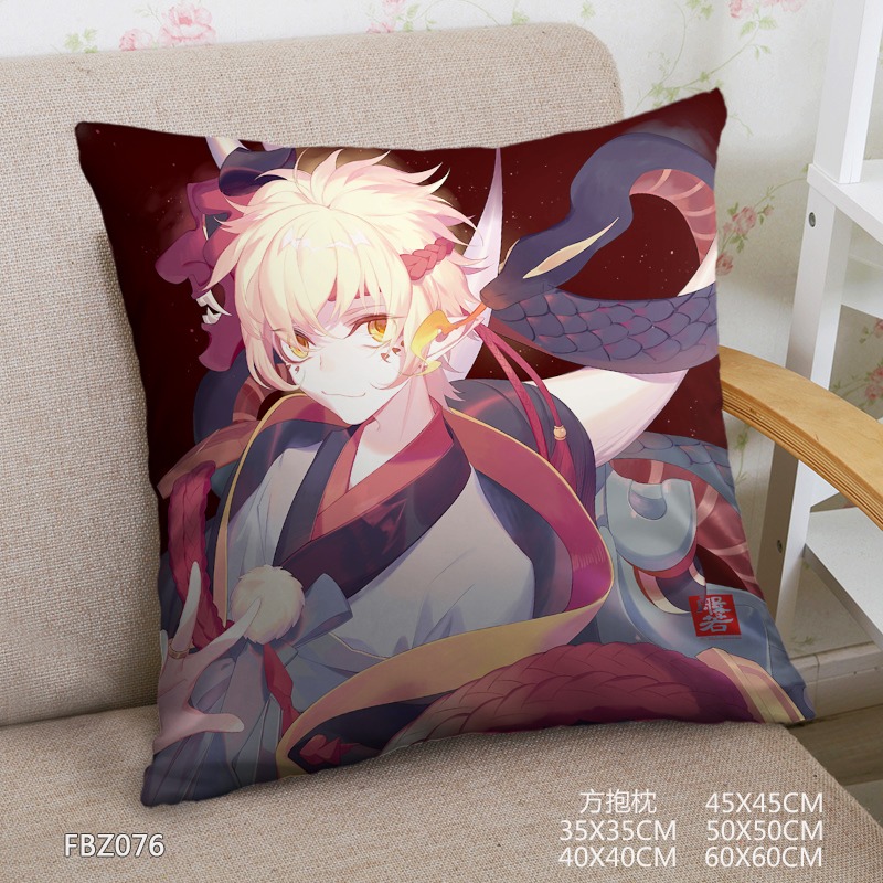 Onmyoji Anime Universal 45x45cm(18x18inch) Square Anime Dakimakura Throw Pillow Cover