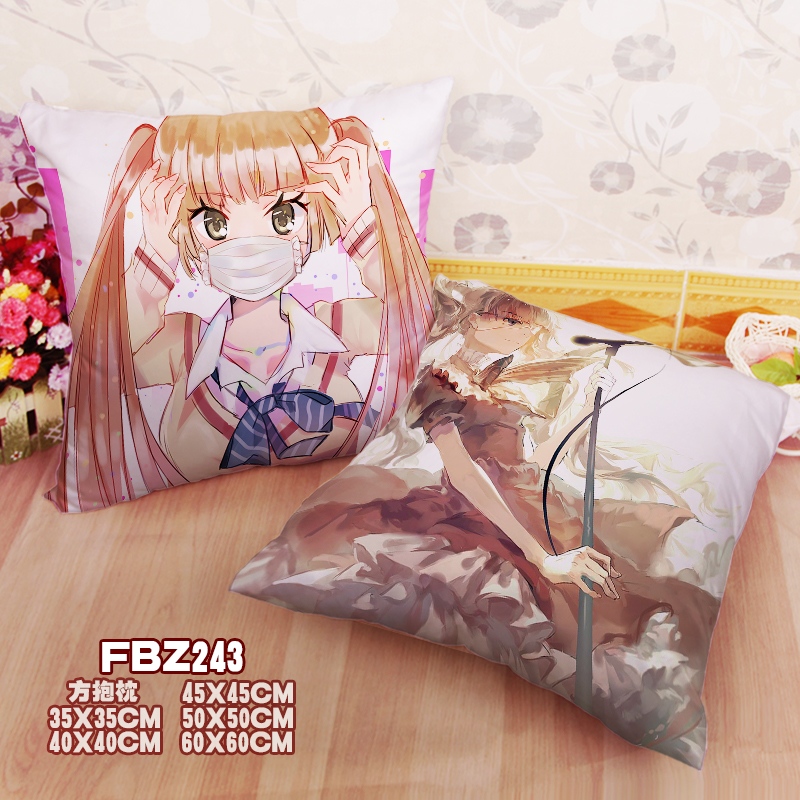 Overlay System Noise Anime 45x45cm(18x18inch) Square Anime Dakimakura Throw Pillow Cover