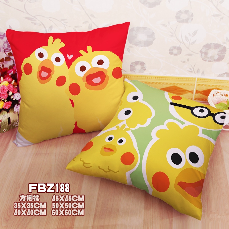 Parrot Brothers Expression 45x45cm(18x18inch) Square Anime Dakimakura Throw Pillow Cover