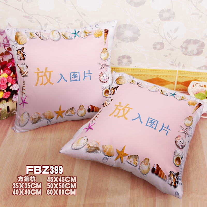 Personalized Custom 45x45cm(18x18inch) Square Anime Dakimakura Throw Pillow Cover