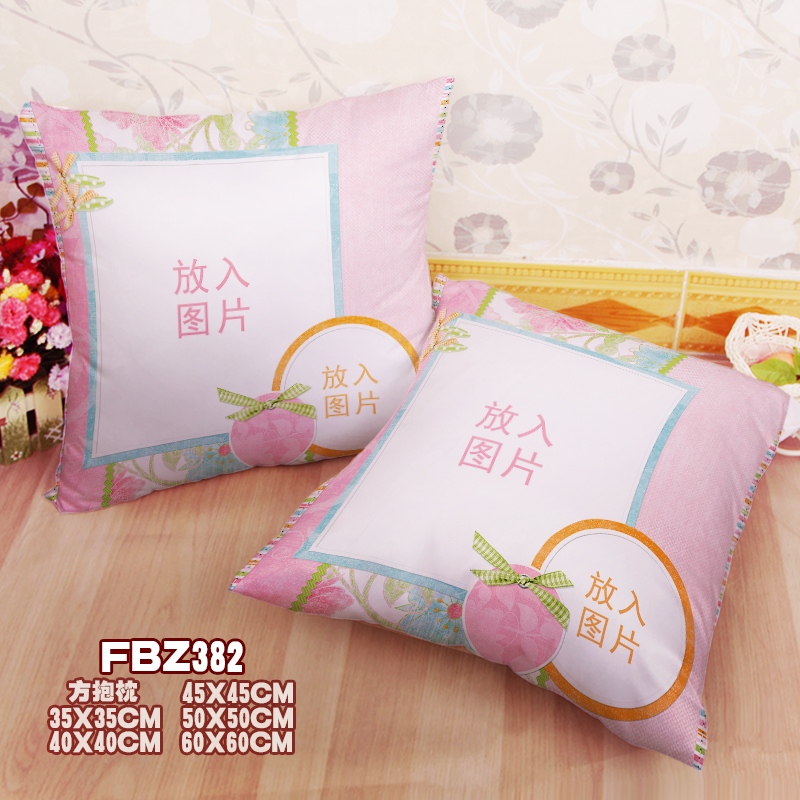 Personalized 45x45cm(18x18inch) Square Anime Dakimakura Throw Pillow Cover