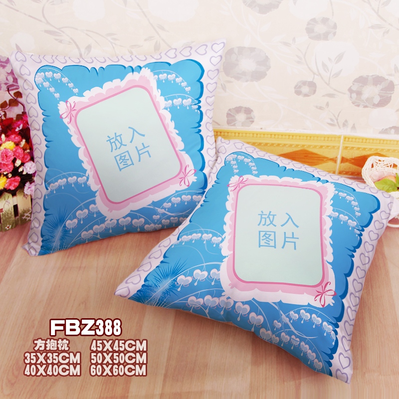 Personalized 45x45cm(18x18inch) Square Anime Dakimakura Throw Pillow Cover