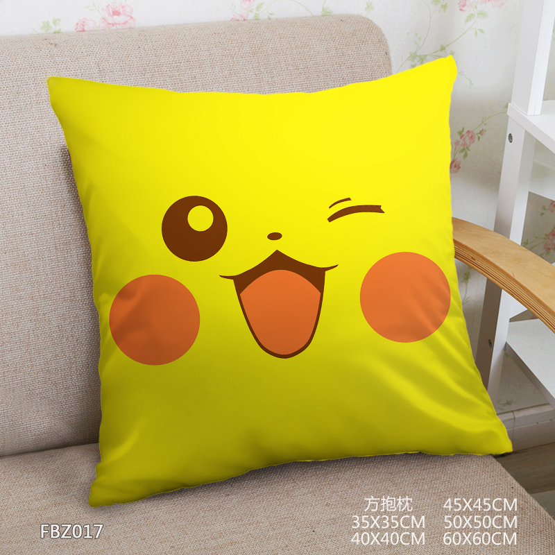 Pokemon Anime 45x45cm(18x18inch) Square Anime Dakimakura Throw Pillow Cover