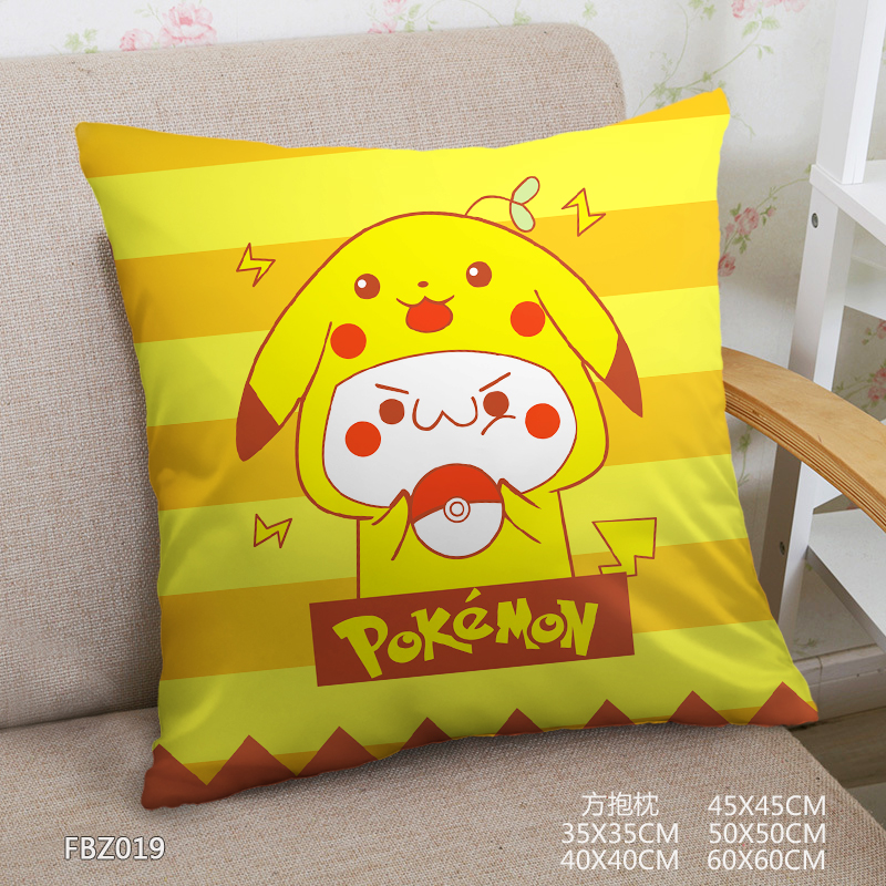 Pokemon Anime 45x45cm(18x18inch) Square Anime Dakimakura Throw Pillow Cover