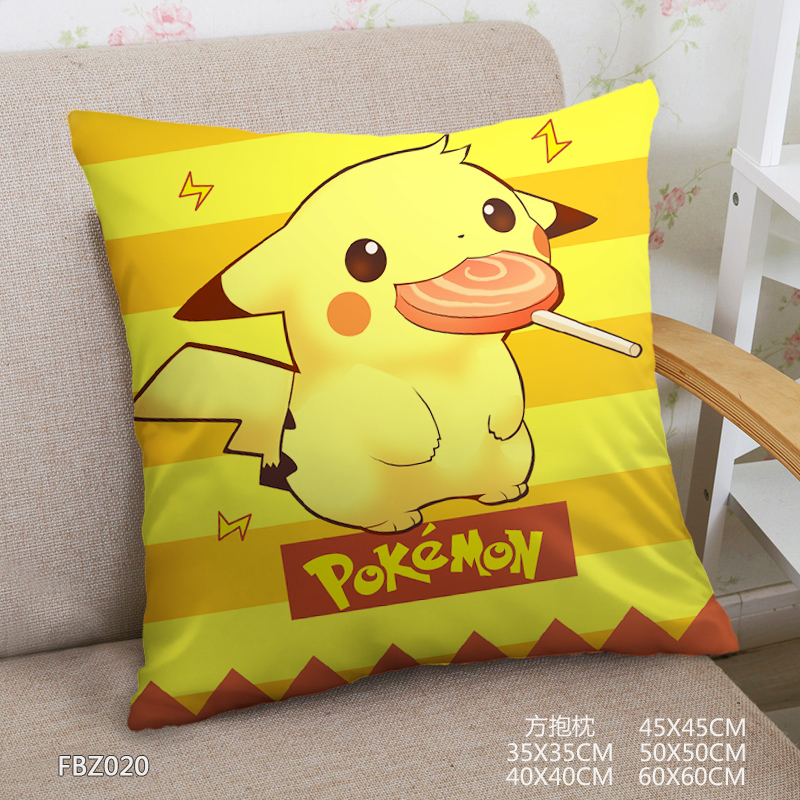 Pokemon Anime 45x45cm(18x18inch) Square Anime Dakimakura Throw Pillow Cover