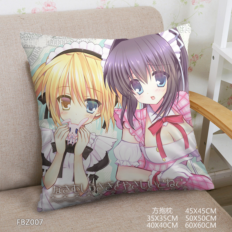 Rewrite Anime 45x45cm(18x18inch) Square Anime Dakimakura Throw Pillow Cover