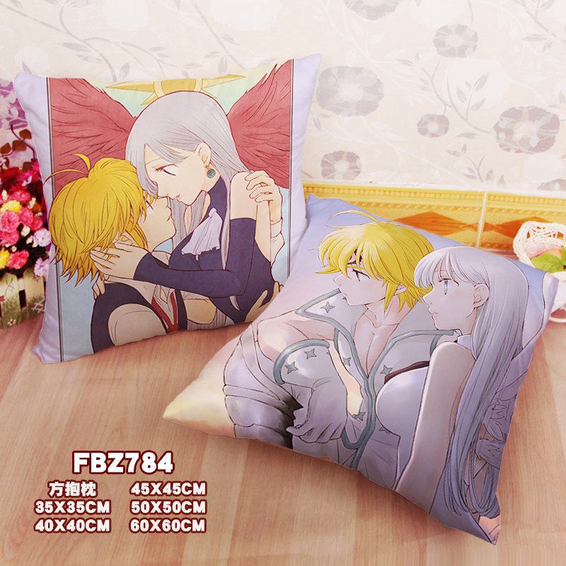 Seven Deadly Sins-Anime Party 45x45cm(18x18inch) Square Anime Dakimakura Throw Pillow Case