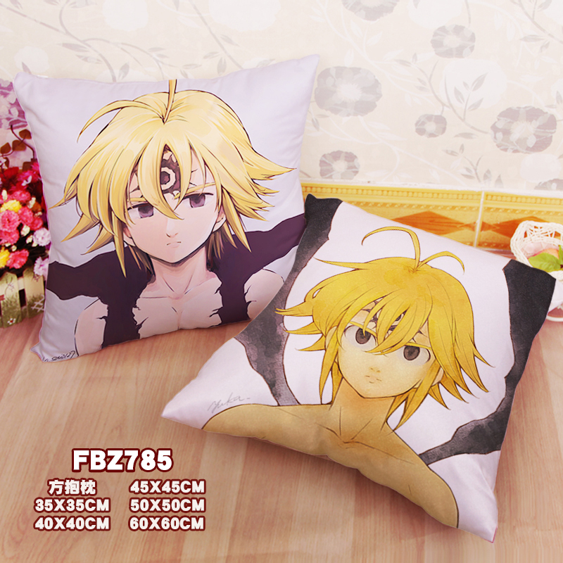 Seven Deadly Sins-Anime Party 45x45cm(18x18inch) Square Anime Dakimakura Throw Pillow Case