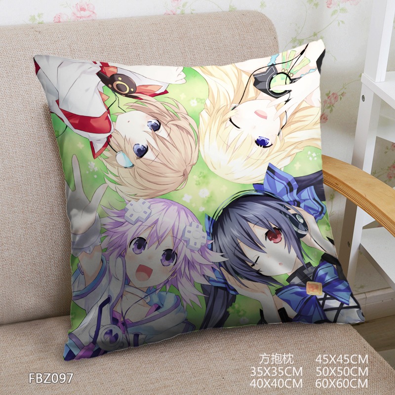 Super Dimensional Game Neptune Anime Universal 45x45cm(18x18inch) Square Anime Dakimakura Throw Pillow Cover