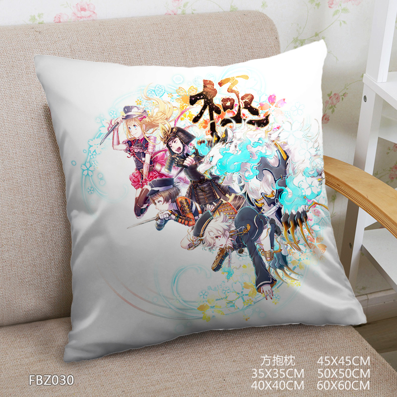 Sword And Sword Dance Anime 45x45cm(18x18inch) Square Anime Dakimakura Throw Pillow Cover
