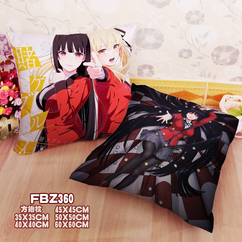 The Abyss Of Gambling - Anime 45x45cm(18x18inch) Square Anime Dakimakura Throw Pillow Cover