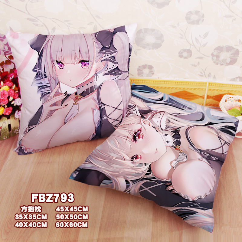 The Blue Route-Anime 45x45cm(18x18inch) Square Anime Dakimakura Throw Pillow Cover