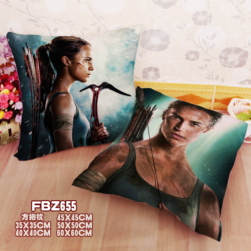 Tomb Raider-Video 45x45cm(18x18inch) Square Anime Dakimakura Throw Pillow Cover