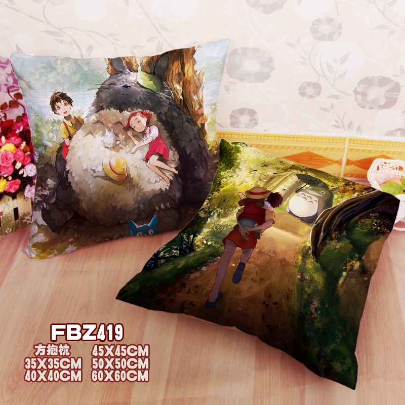 Totoro Anime 45x45cm(18x18inch) Square Anime Dakimakura Throw Pillow Cover