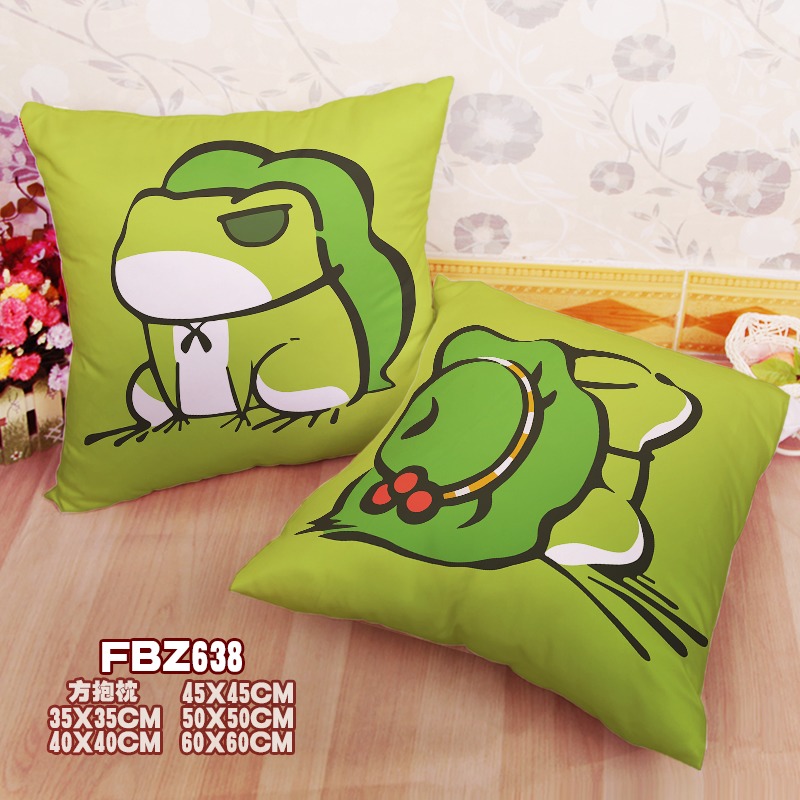 Traveling Frog Game 45x45cm(18x18inch) Square Anime Dakimakura Throw Pillow Cover