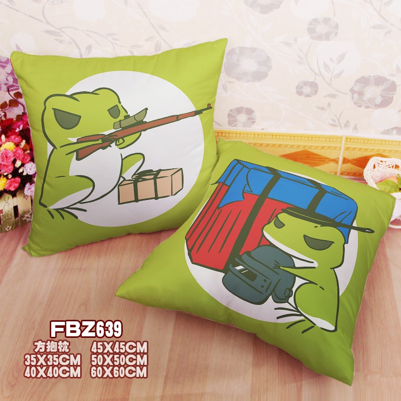 Traveling Frog Game 45x45cm(18x18inch) Square Anime Dakimakura Throw Pillow Cover