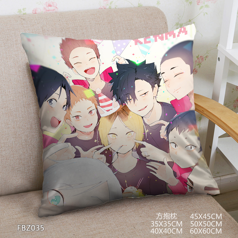 Volleyball Boy Anime 45x45cm(18x18inch) Square Anime Dakimakura Throw Pillow Cover