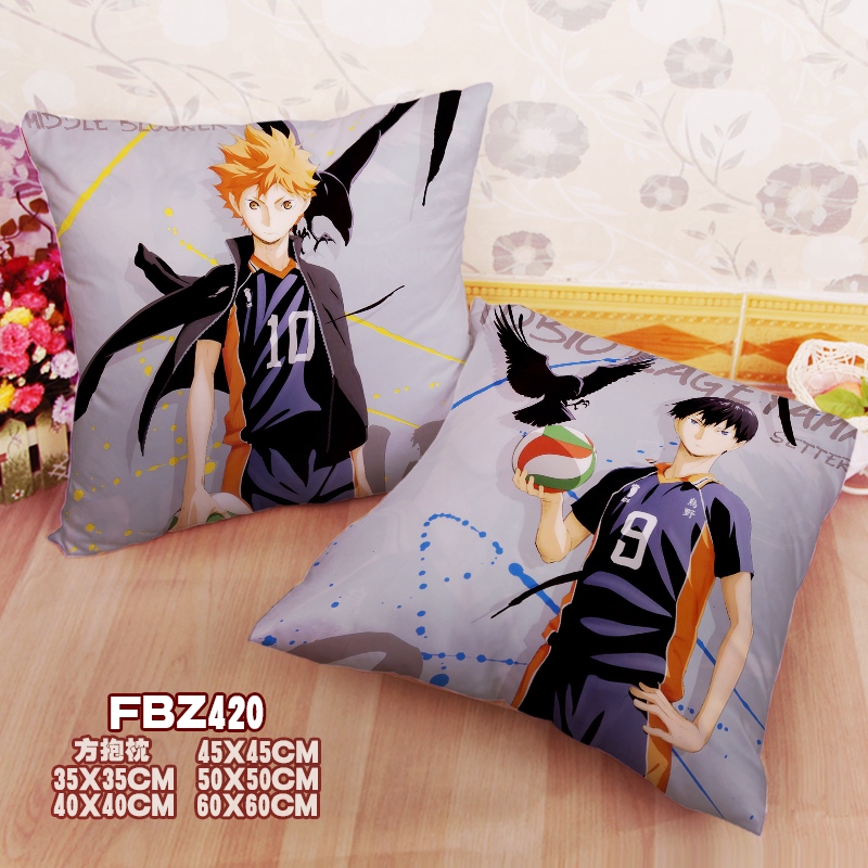 Volleyball Boy Anime 45x45cm(18x18inch) Square Anime Dakimakura Throw Pillow Cover