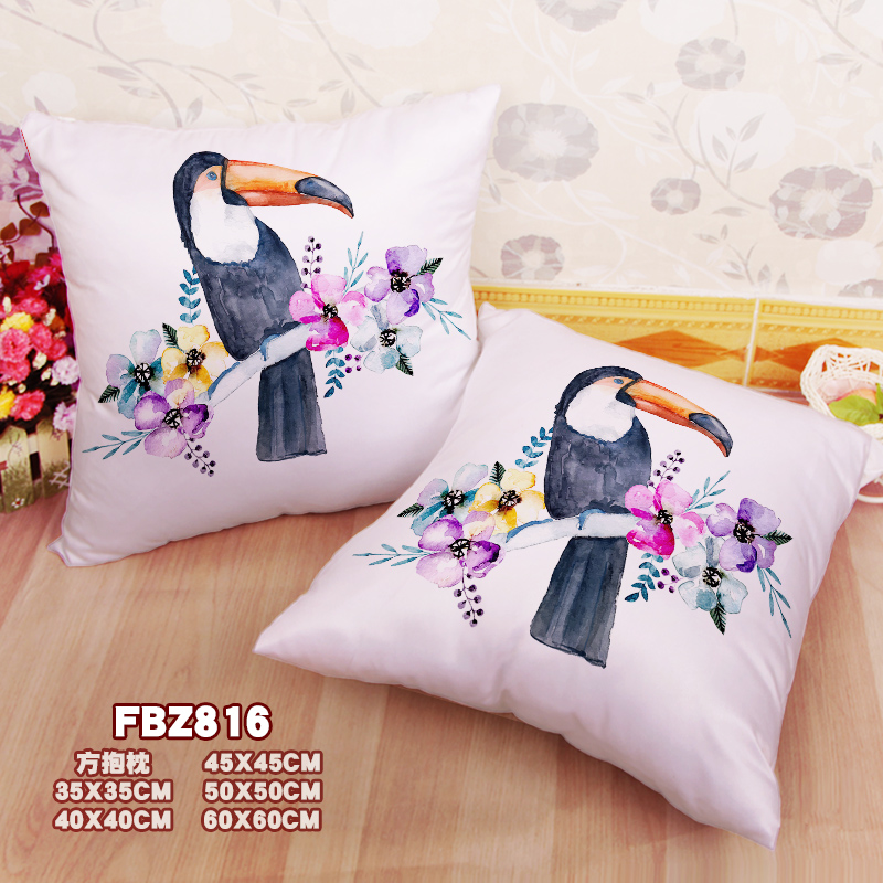 Woodpecker-Animal 45x45cm(18x18inch) Square Anime Dakimakura Throw Pillow Cover