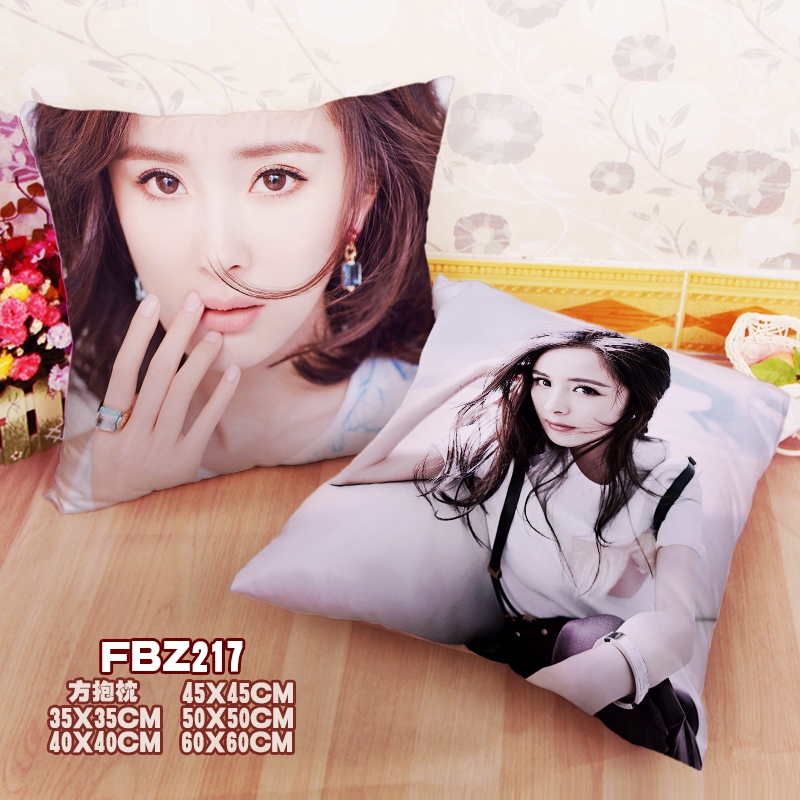 Yang Mi Star 45x45cm(18x18inch) Square Anime Dakimakura Throw Pillow Cover