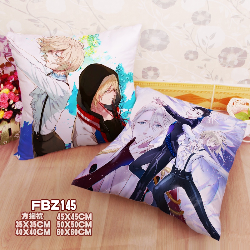 Yuri On Ice Anime 45x45cm(18x18inch) Square Anime Dakimakura Throw Pillow Cover