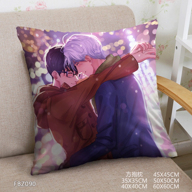 Yuri On Ice Anime Universal 45x45cm(18x18inch) Square Anime Dakimakura Throw Pillow Cover