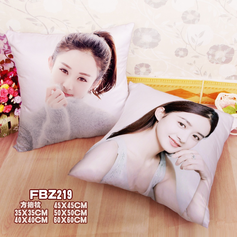 Zhao Liying Star 45x45cm(18x18inch) Square Anime Dakimakura Throw Pillow Cover