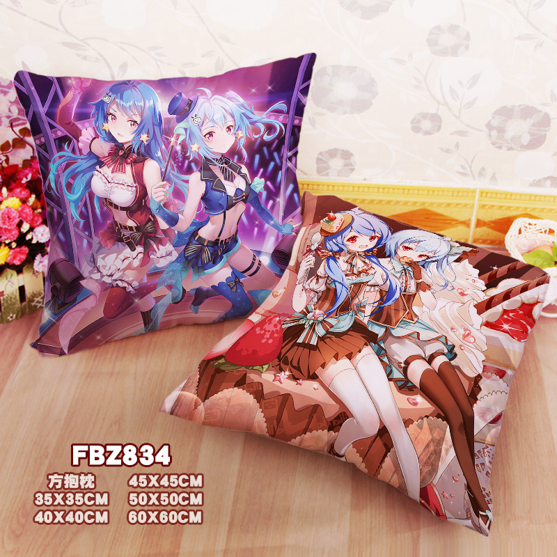 Bilibili-Anime 45x45cm(18x18inch) Square Anime Dakimakura Throw Pillow Cover