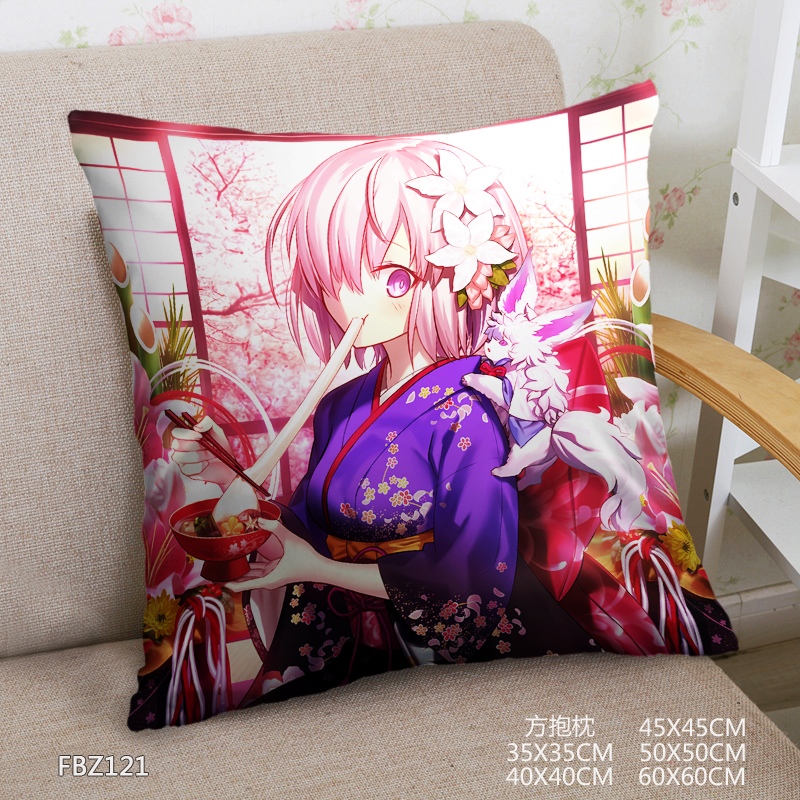 Fate Anime 45x45cm(18x18inch) Square Anime Dakimakura Throw Pillow Cover