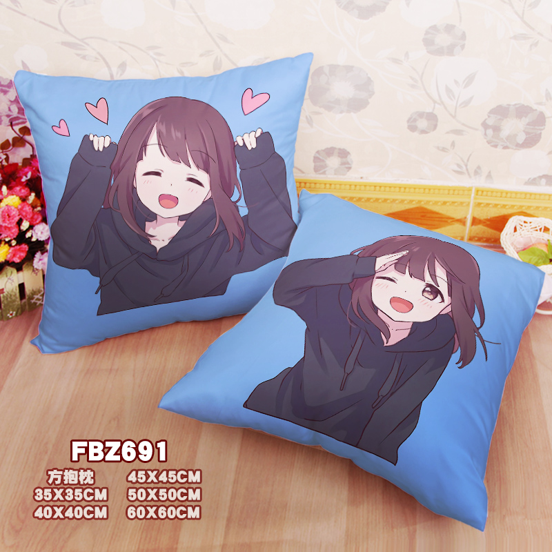 Menhera Sauce-Expression Bag 45x45cm(18x18inch) Square Anime Dakimakura Throw Pillow Cover