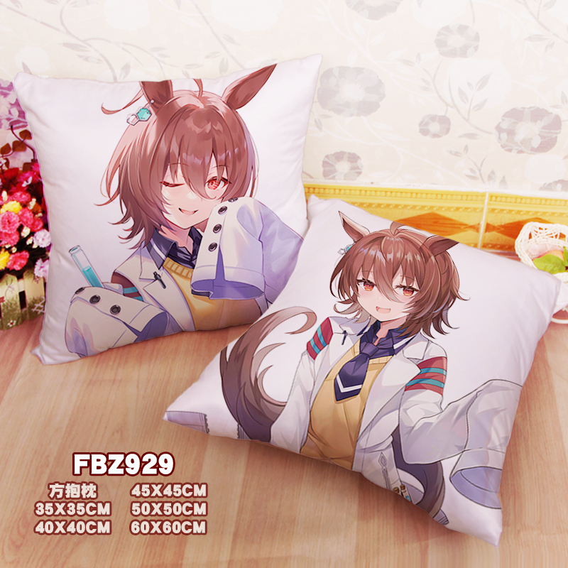 New Agnes Tachyon Uma Musume 45x45cm(18x18inch) Square Anime Dakimakura Throw Pillow Cover Fbz929