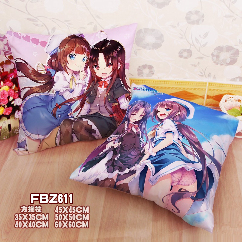 New Ai Hinatsuru Ai Yashajin The Ryuos Work Is Never Done 45x45cm(18x18inch) Square Anime Dakimakura Throw Pillow Cover Fbz611