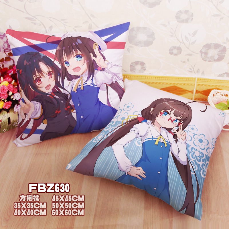 New Ai Hinatsuru Ai Yashajin The Ryuos Work Is Never Done 45x45cm(18x18inch) Square Anime Dakimakura Throw Pillow Cover Fbz630