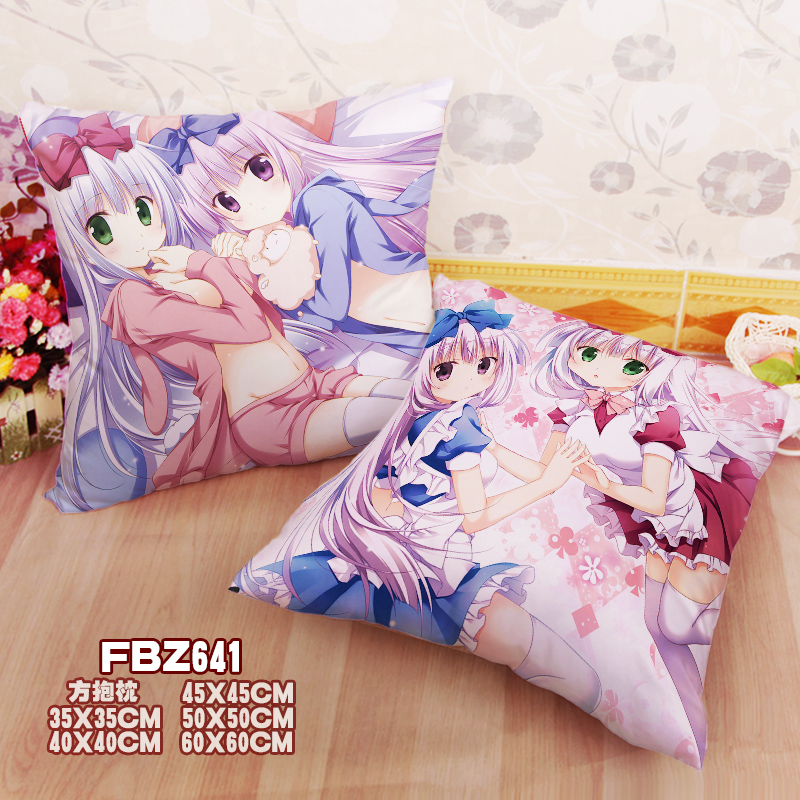 New Airi Rise Alice Or Alice 45x45cm(18x18inch) Square Anime Dakimakura Throw Pillow Cover Fbz641