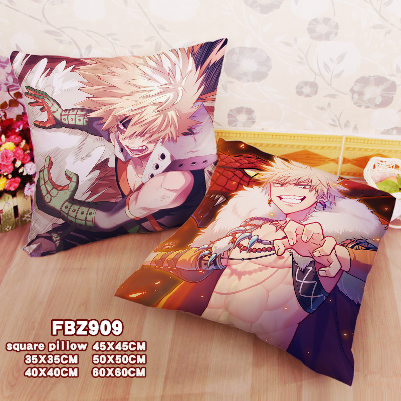 New Bakugo My Hero Academia 45x45cm(18x18inch) Square Anime Dakimakura Throw Pillow Cover Fbz909