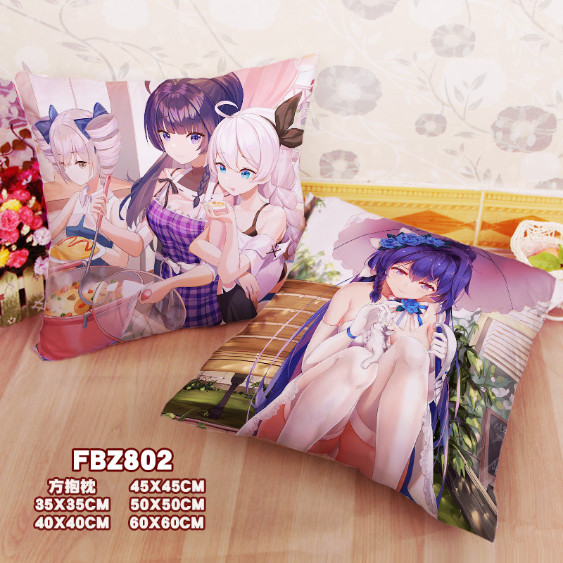 New Bronya Zaychik Kiana Kaslana Raiden Mei Honkai Impact 45x45cm(18x18inch) Square Anime Dakimakura Throw Pillow Cover Fbz802