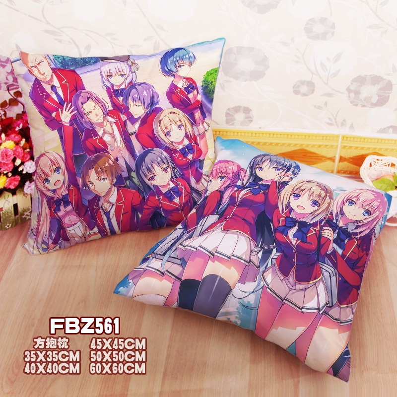 New Classroom Of The Elite 45x45cm(18x18inch) Square Anime Dakimakura Throw Pillow Cover Fbz561