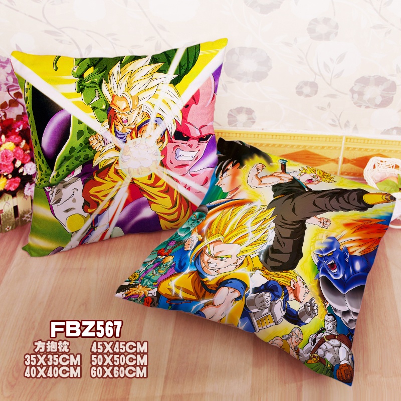 New Dragon Ball Z 45x45cm(18x18inch) Square Anime Dakimakura Throw Pillow Cover Fbz567
