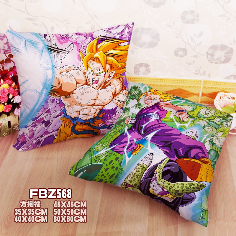 New Dragon Ball Z 45x45cm(18x18inch) Square Anime Dakimakura Throw Pillow Cover Fbz568